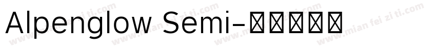 Alpenglow Semi字体转换